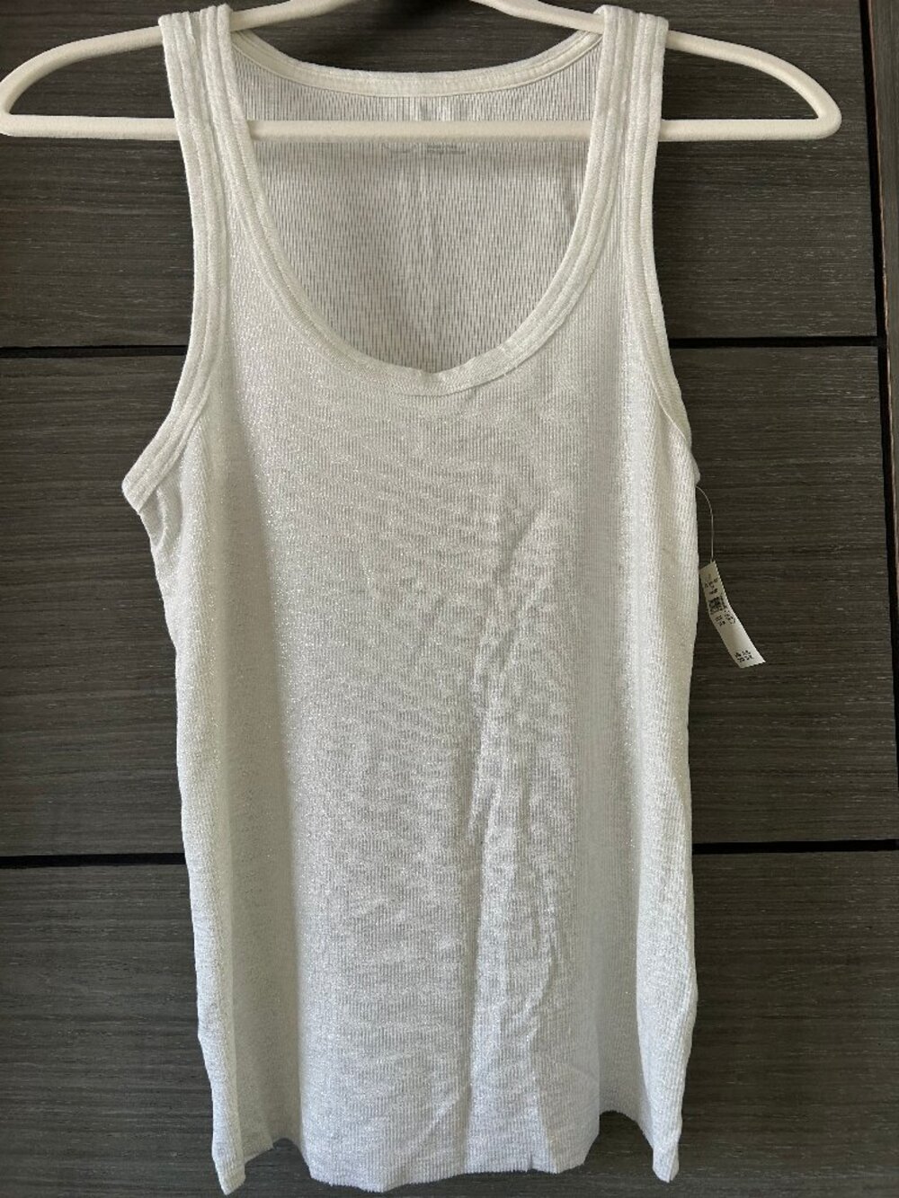 Aerie white shimmery tank top